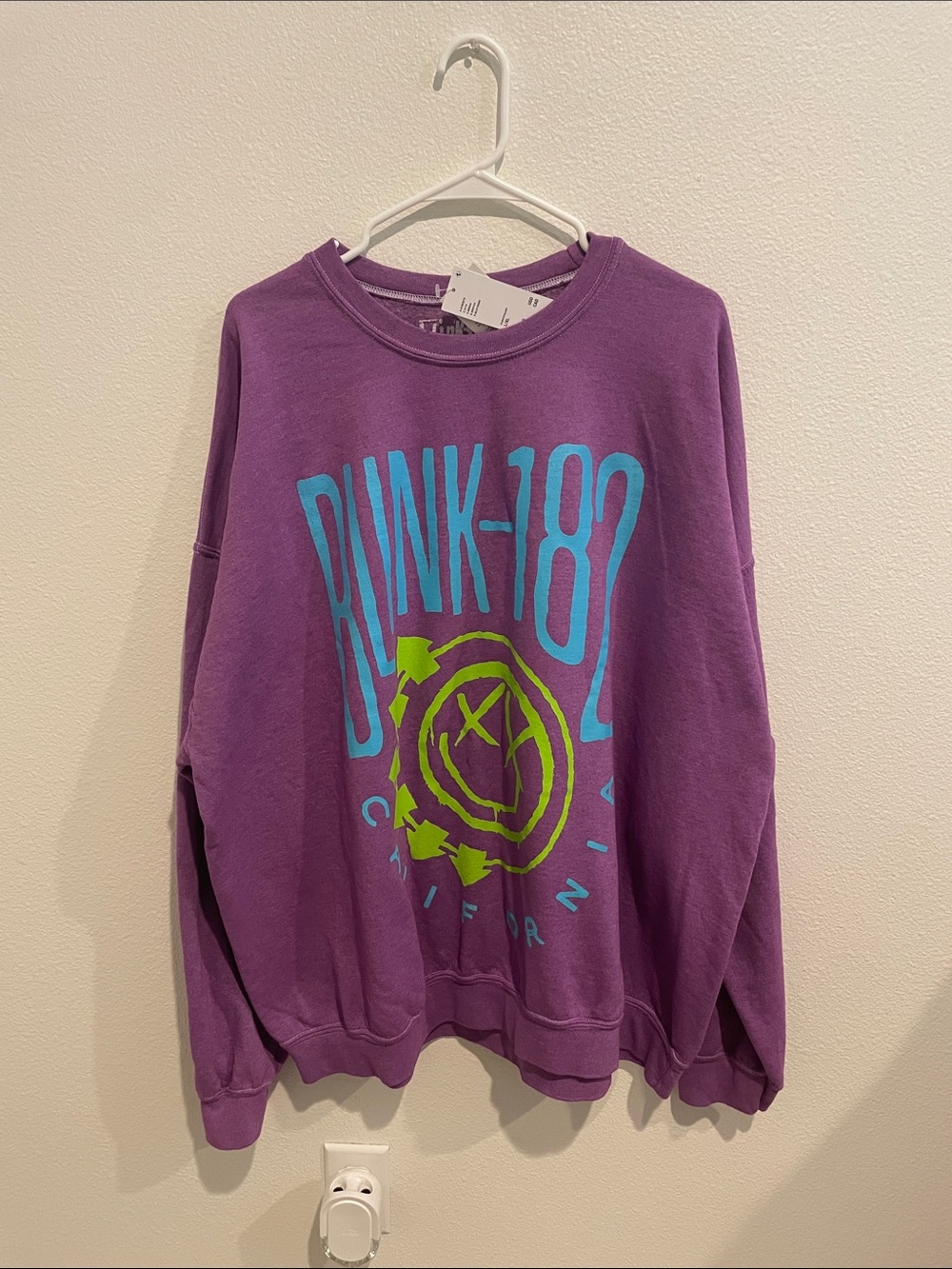 Urban Outfitters Purple Blink-182 Graphic Crewneck Sweater